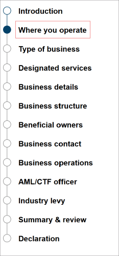 This screen shows Reporting Groups page menu. 