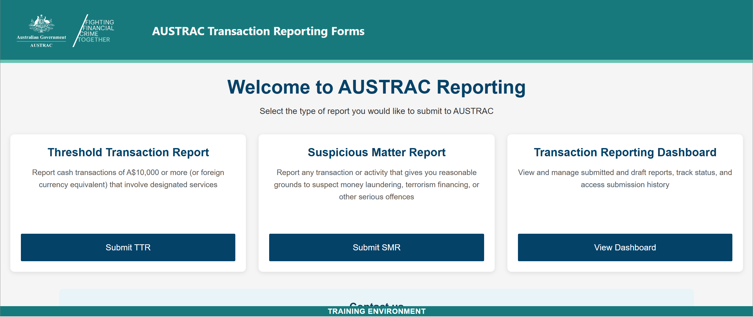 Select Report TTR or Report SMR. 